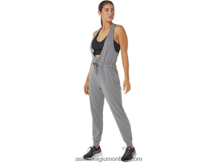 de nieuwe sterke hergebruikte jumpsuit voor dames V6HXR22695 donkergrijze heide Asics