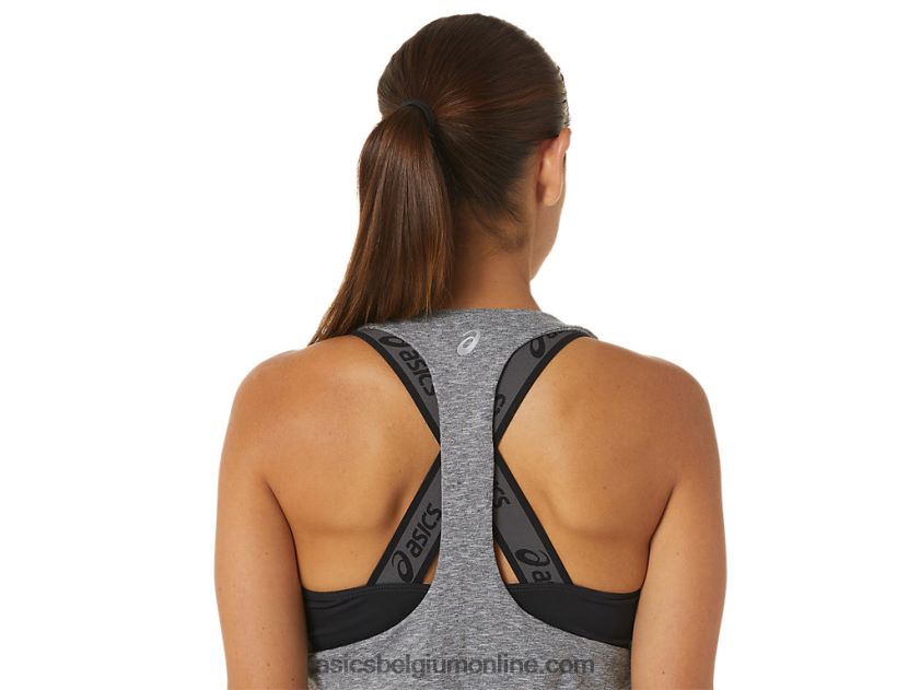 de nieuwe sterke hergebruikte jumpsuit voor dames V6HXR22695 donkergrijze heide Asics