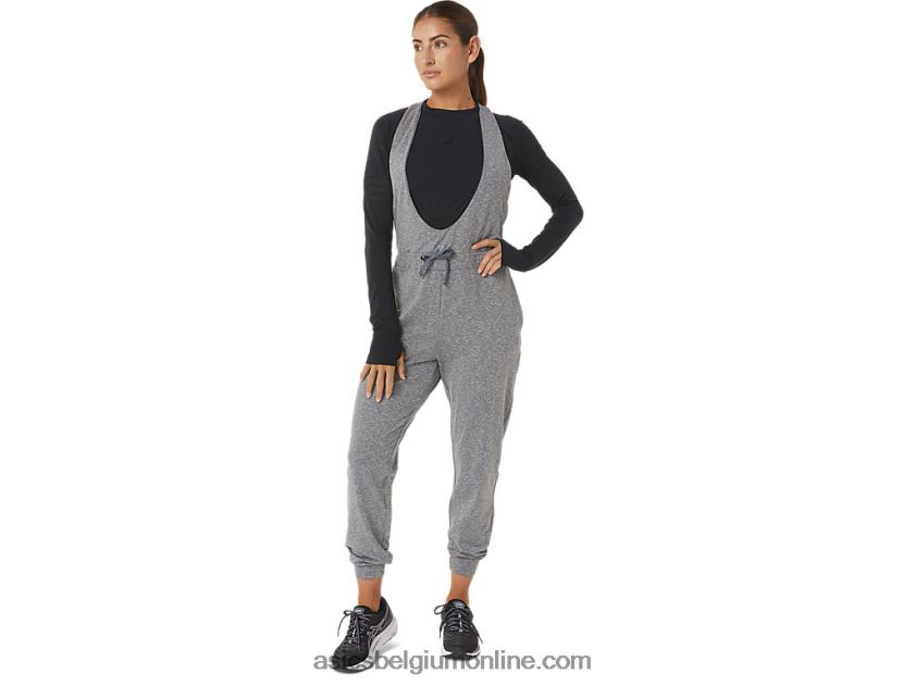 de nieuwe sterke hergebruikte jumpsuit voor dames V6HXR22695 donkergrijze heide Asics