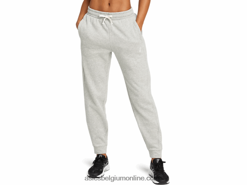 fleece-joggingbroek voor dames V6HXR24151 lichtgrijze heide Asics