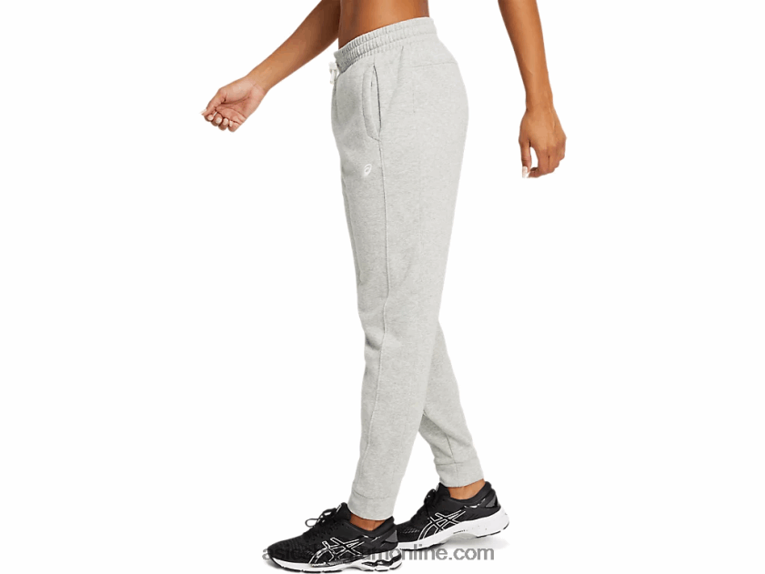 fleece-joggingbroek voor dames V6HXR24151 lichtgrijze heide Asics