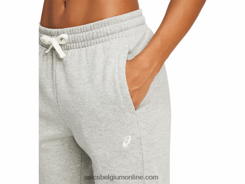 fleece-joggingbroek voor dames V6HXR24151 lichtgrijze heide Asics