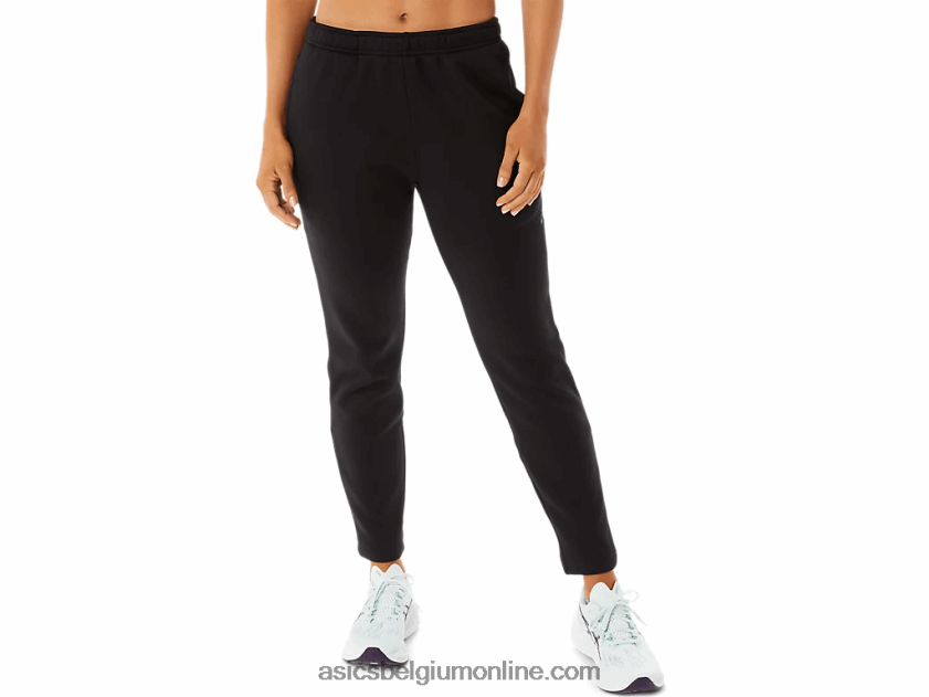 geborstelde gebreide damesbroek V6HXR22901 prestatie zwart Asics