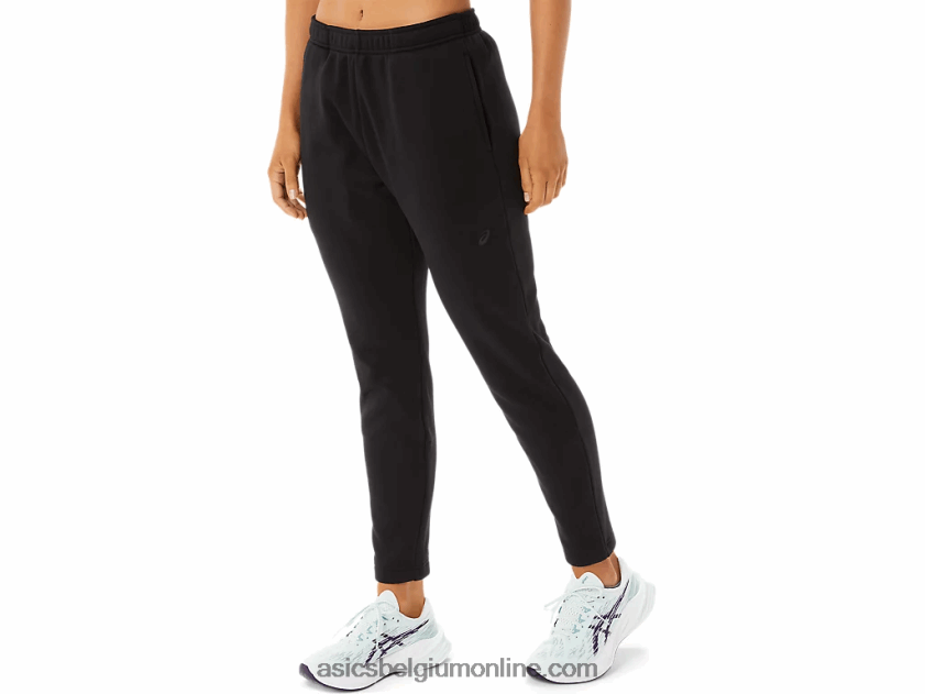 geborstelde gebreide damesbroek V6HXR22901 prestatie zwart Asics