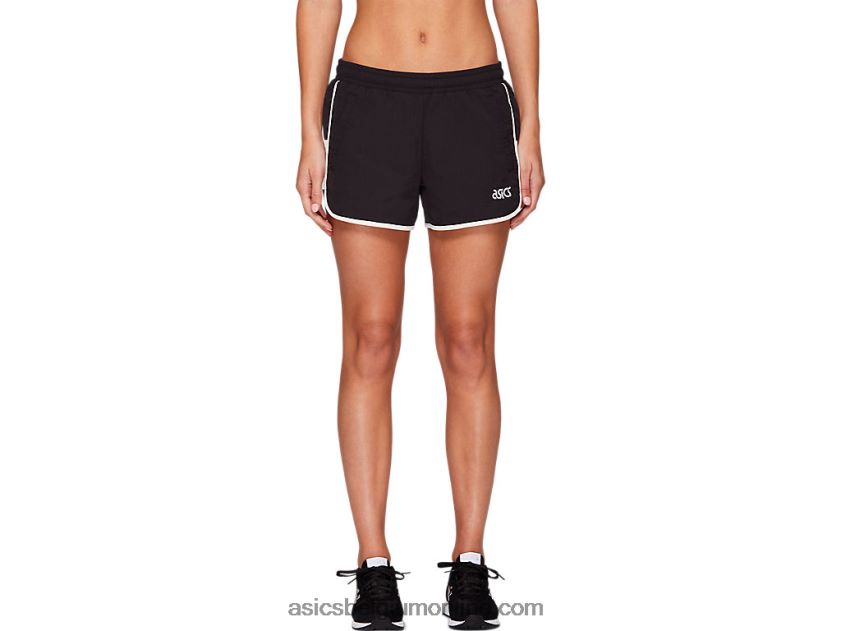 geweven sport moment short voor dames V6HXR24167 prestatie zwart Asics