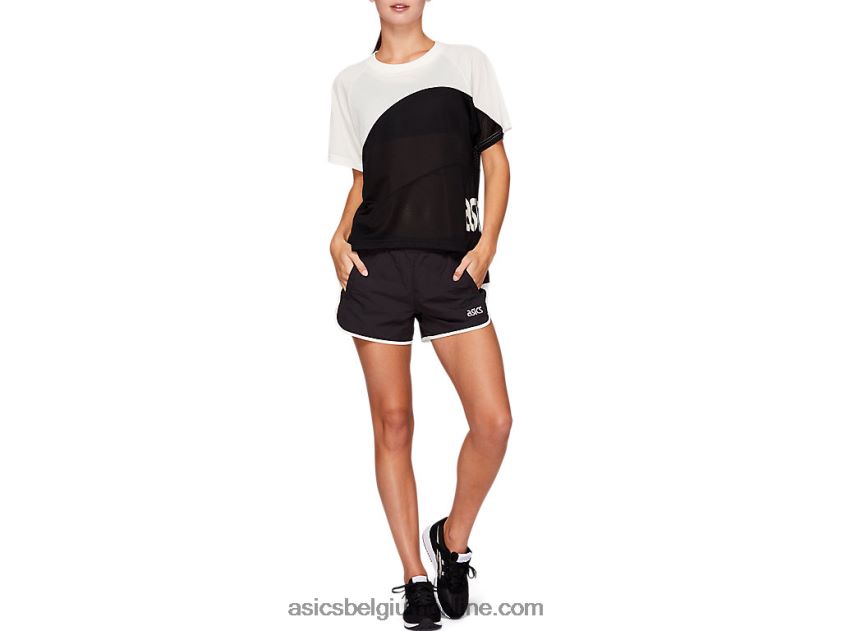 geweven sport moment short voor dames V6HXR24167 prestatie zwart Asics