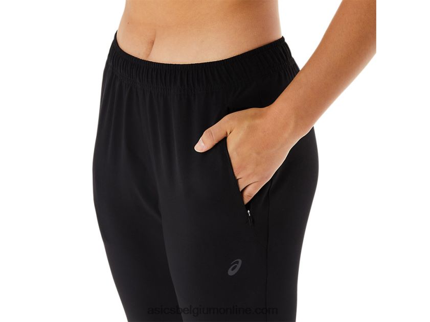 geweven trainingsbroek met core-stretch voor dames V6HXR22217 prestatie zwart Asics
