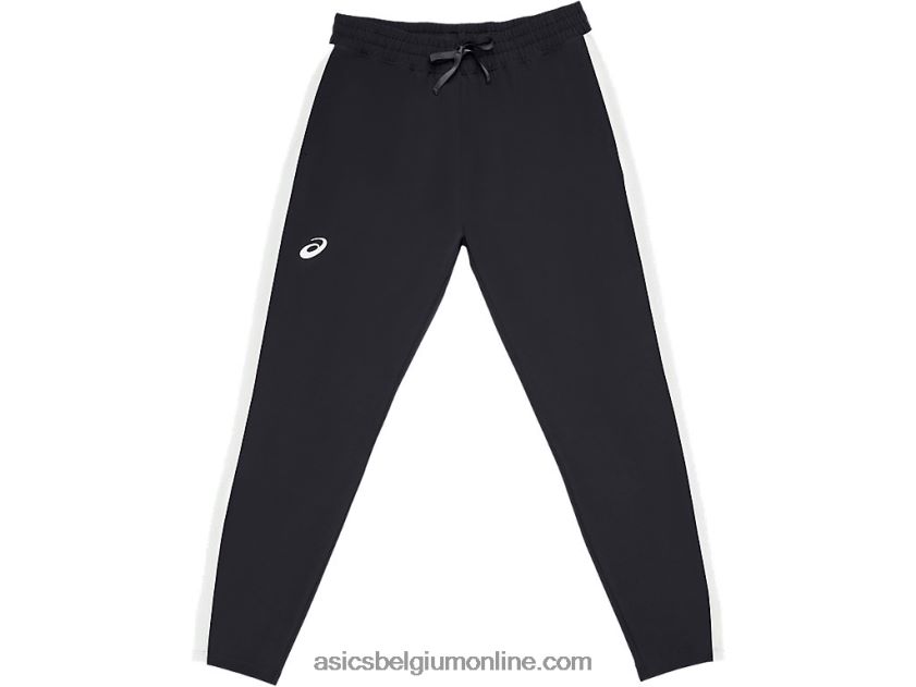 geweven trainingsbroek voor dames V6HXR24170 team zwart/team wit Asics