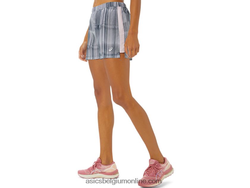 kant-en-klare korte broek van 3 inch voor dames V6HXR23474 franse blauwdruk/nauwelijks roze Asics