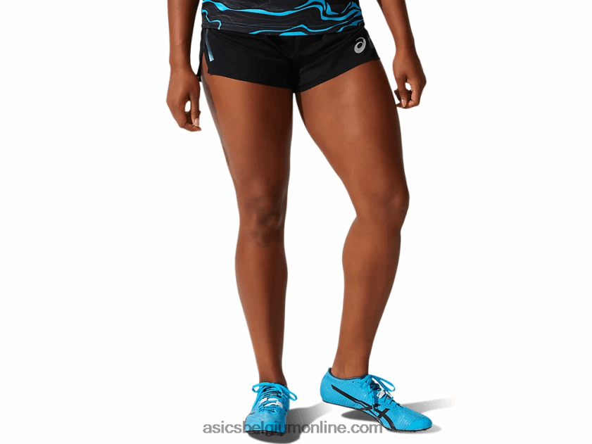 licht gebreide short voor dames V6HXR24068 prestatie zwart Asics