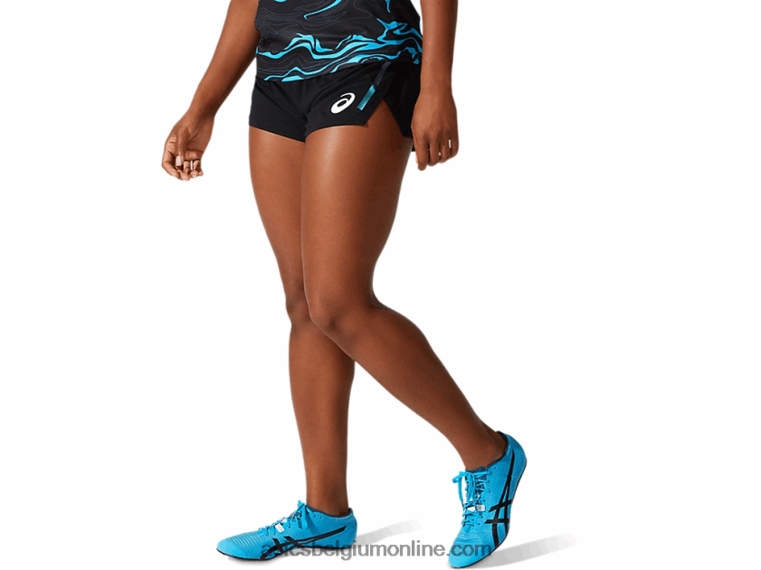 licht gebreide short voor dames V6HXR24068 prestatie zwart Asics