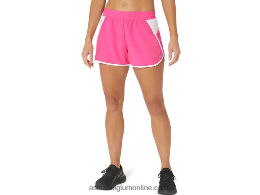 nieuwe sterke hergebruikte run short voor dames V6HXR22352 roze glo/wit Asics