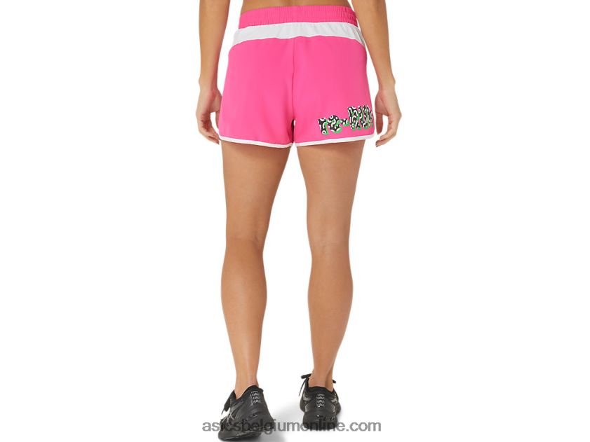 nieuwe sterke hergebruikte run short voor dames V6HXR22352 roze glo/wit Asics