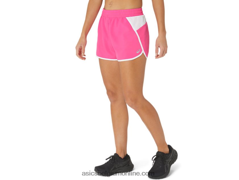 nieuwe sterke hergebruikte run short voor dames V6HXR22352 roze glo/wit Asics