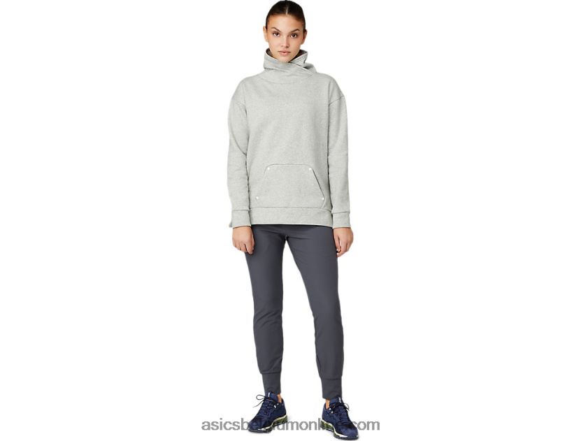 taps toelopende stretchbroek voor dames V6HXR23640 drager grijs Asics