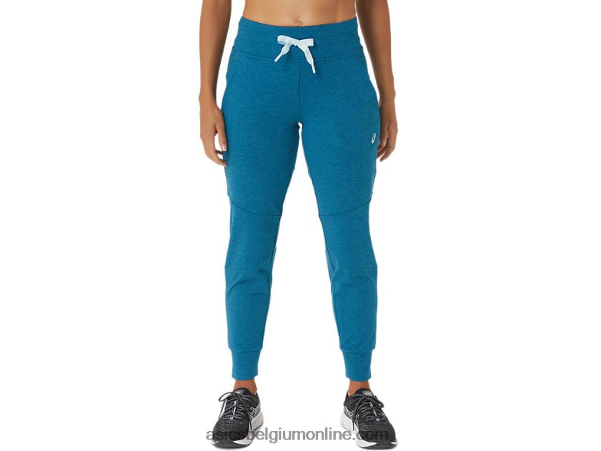 technische joggingbroek voor dames V6HXR22817 diepzee groenblauw spacedye Asics