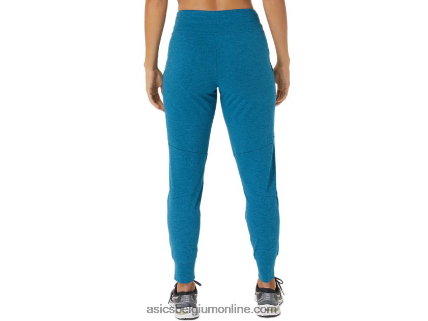 technische joggingbroek voor dames V6HXR22817 diepzee groenblauw spacedye Asics