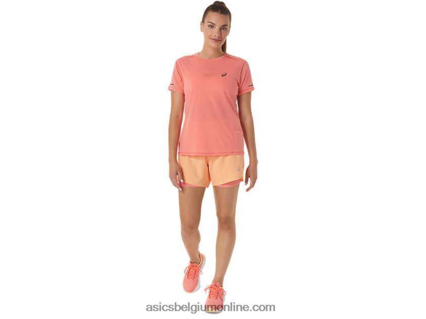vrouwenweg 2-n-1 5.5in het kort V6HXR22564 zomerduin/papaja Asics