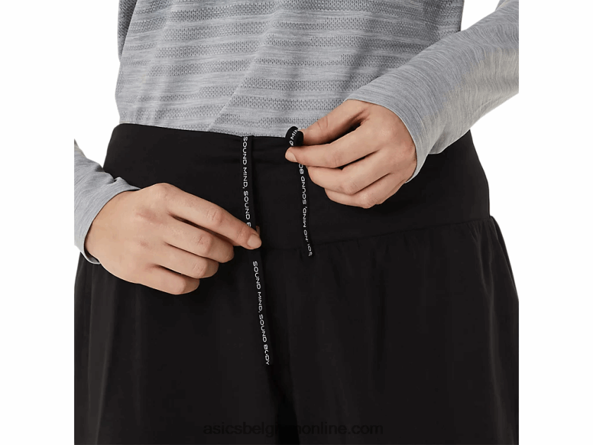 vrouwenweg 2-n-1 5.5in het kort V6HXR23002 prestatie zwart Asics