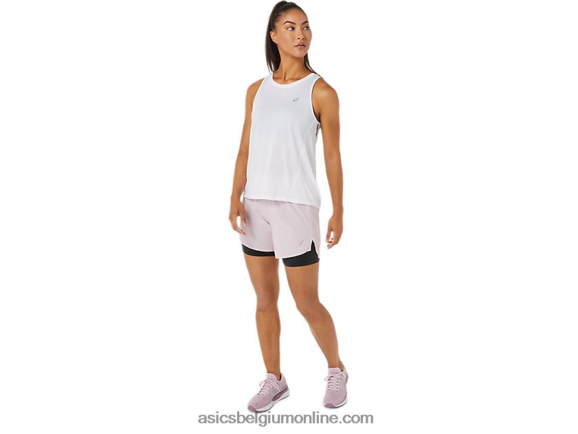 vrouwenweg 2-n-1 5.5in het kort V6HXR23487 nauwelijks rose/performance zwart Asics