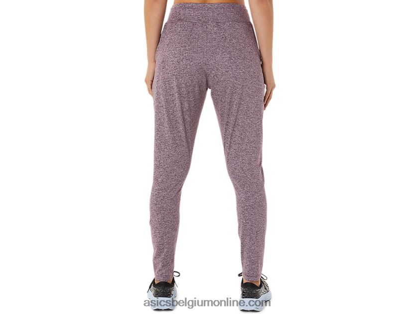 zachte stretch gebreide damesbroek V6HXR22935 diepe marsheide Asics
