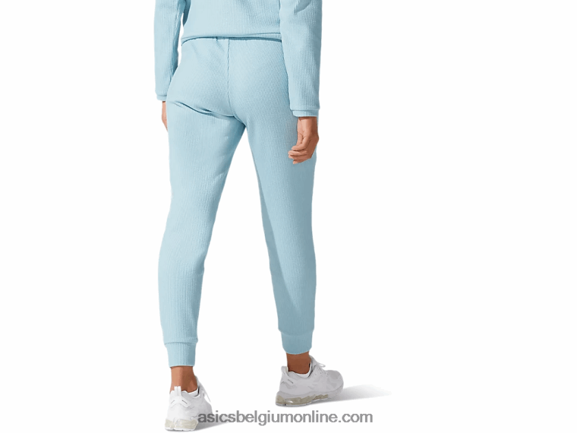 zachte stretch sweatbroek voor dames V6HXR24070 rook blauw Asics