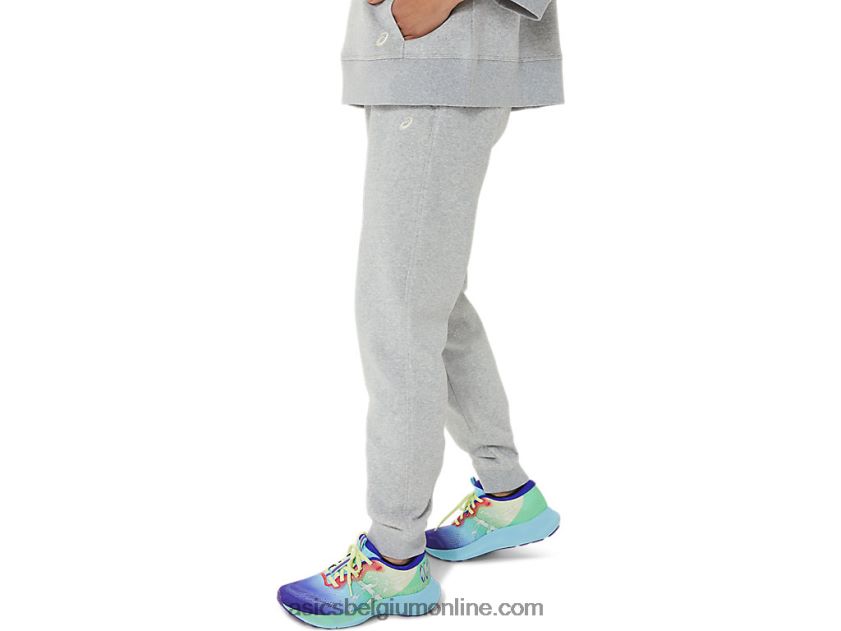 zondag fleece joggingbroek voor dames lam V6HXR23305 lichtgrijze heide Asics