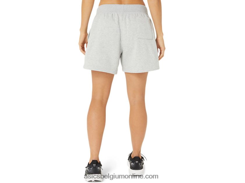 zondag sana fleece short voor dames V6HXR22151 lichtgrijze heide Asics