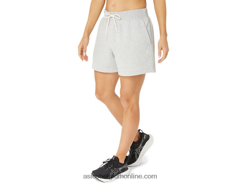 zondag sana fleece short voor dames V6HXR22151 lichtgrijze heide Asics