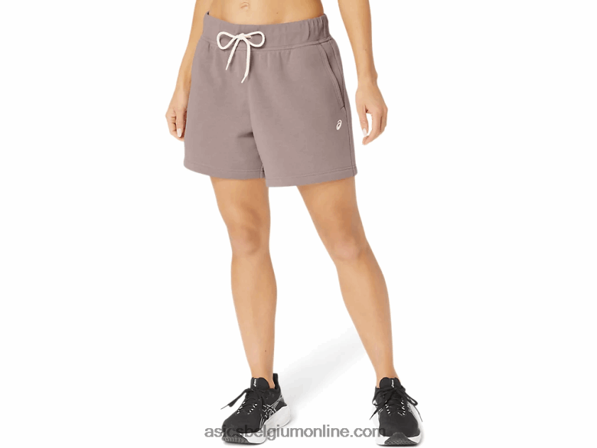 zondag sana fleece short voor dames V6HXR22155 reekalf Asics