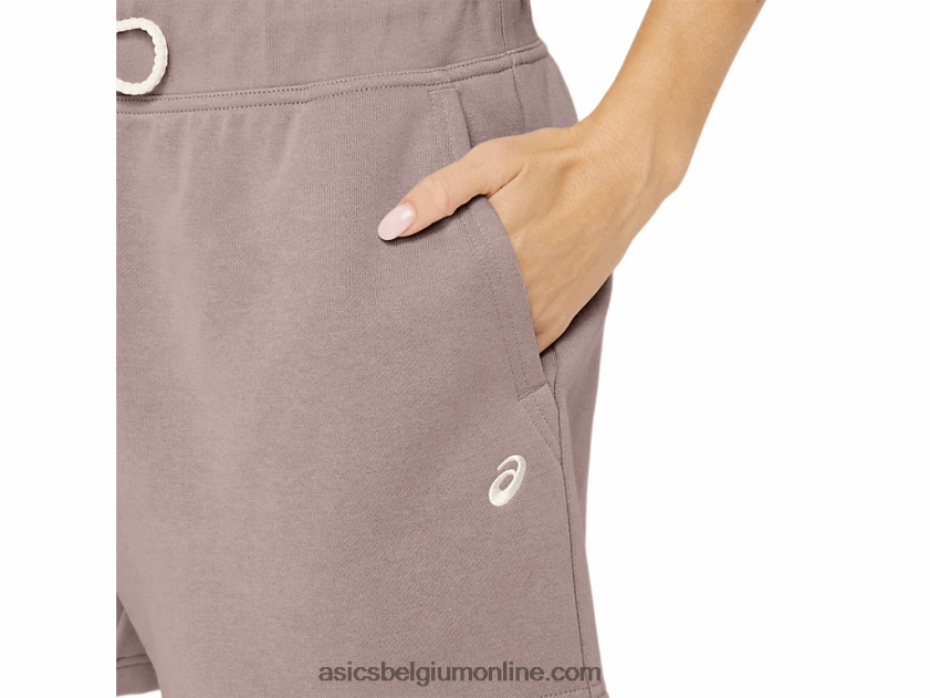 zondag sana fleece short voor dames V6HXR22155 reekalf Asics