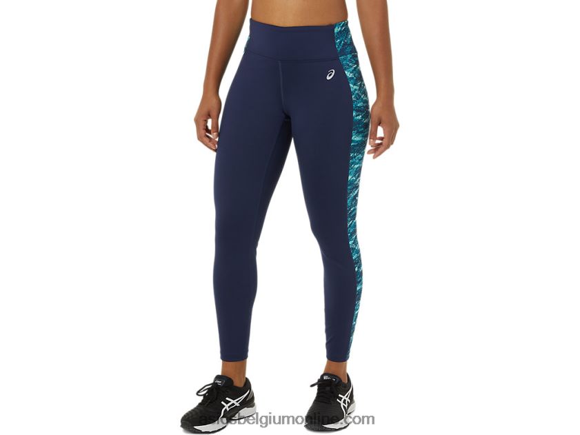 7/8 prestatietight voor dames V6HXR23788 peacoat/fris ijs multi Asics
