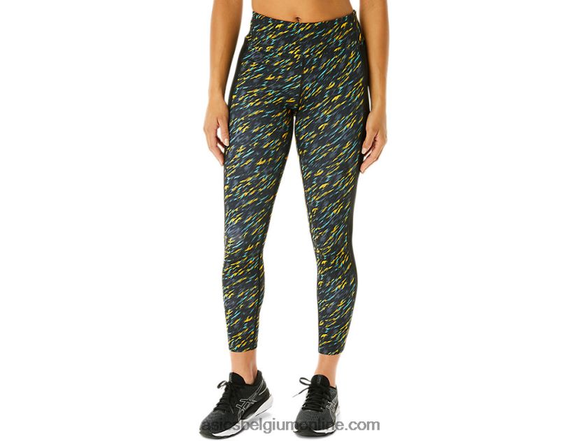 Kate 7/8 strakke damesbroek V6HXR23408 nachtschaduw/salie print Asics