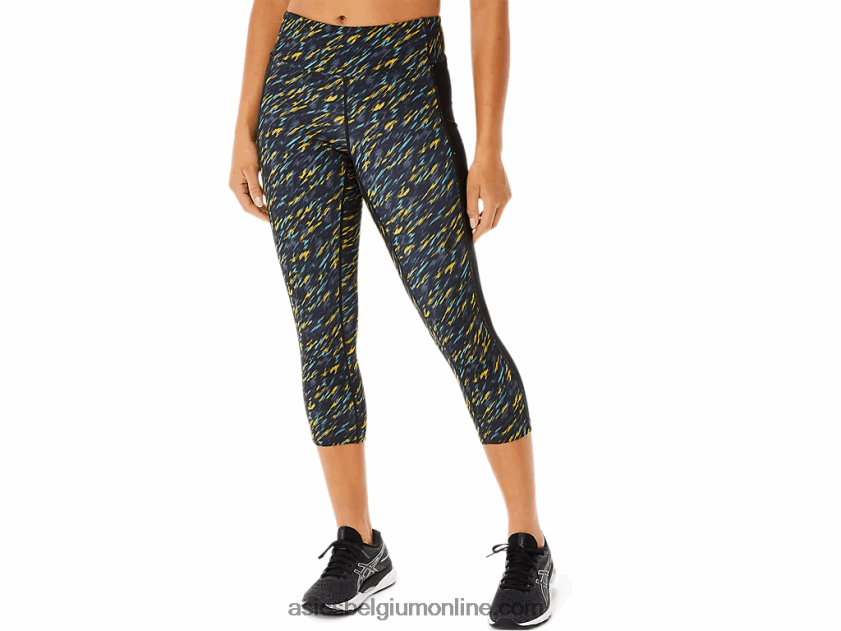 Kate pocket capri voor dames V6HXR23400 nachtschaduw/salie print Asics