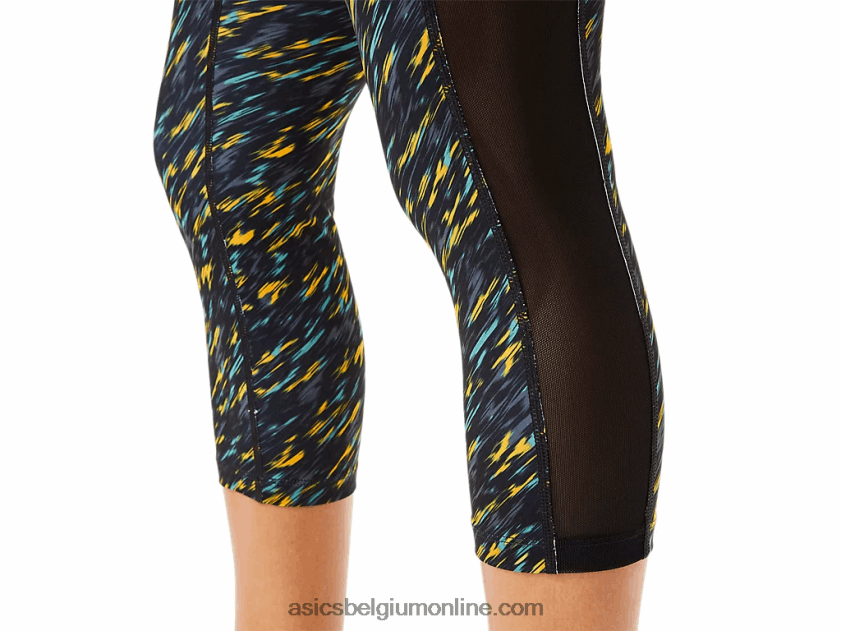 Kate pocket capri voor dames V6HXR23400 nachtschaduw/salie print Asics