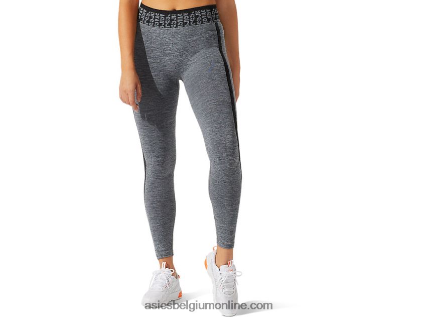 dames cropped logo seamless tight V6HXR23935 performance zwart/grafietgrijs Asics
