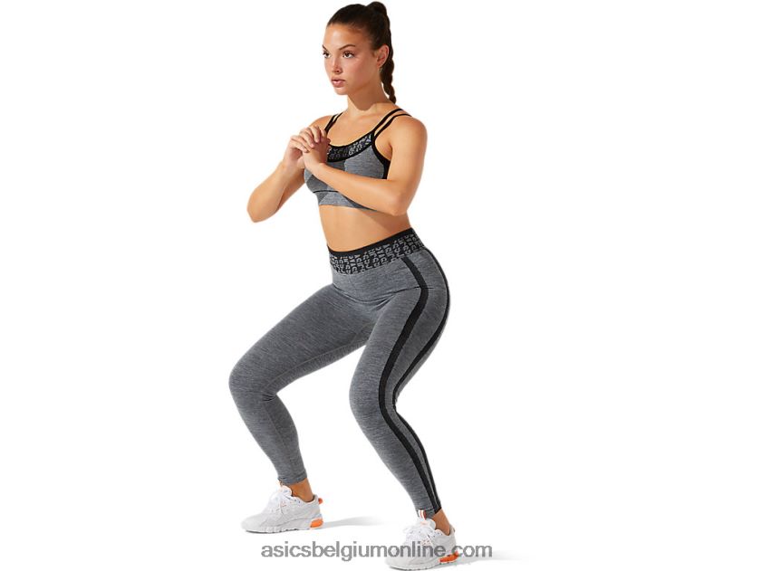 dames cropped logo seamless tight V6HXR23935 performance zwart/grafietgrijs Asics