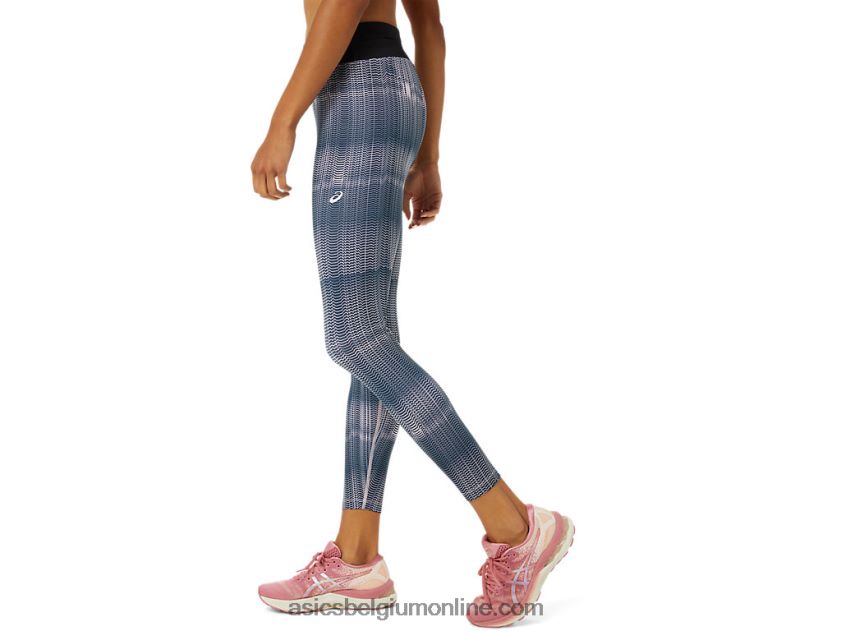 dames fietro strak V6HXR23349 frans blauw/nauwelijks roze Asics