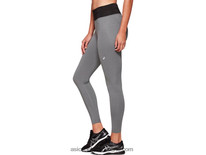 dames fietro strak V6HXR24139 donkergrijs gemêleerd/zwart Asics