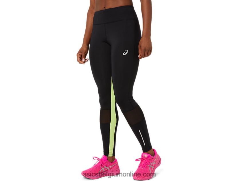 dames lite-show tight V6HXR23484 performance zwart/limoengroen Asics