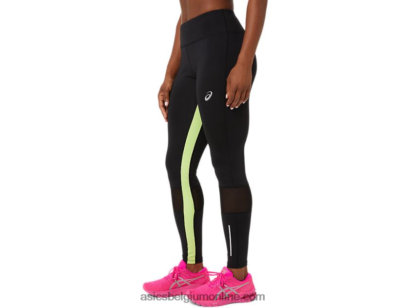 dames lite-show tight V6HXR23484 performance zwart/limoengroen Asics