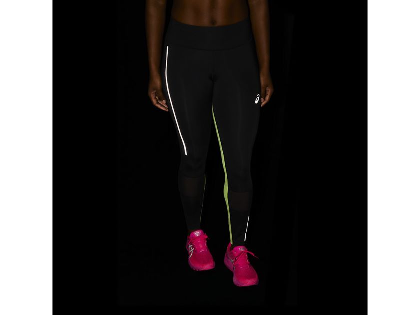 dames lite-show tight V6HXR23484 performance zwart/limoengroen Asics