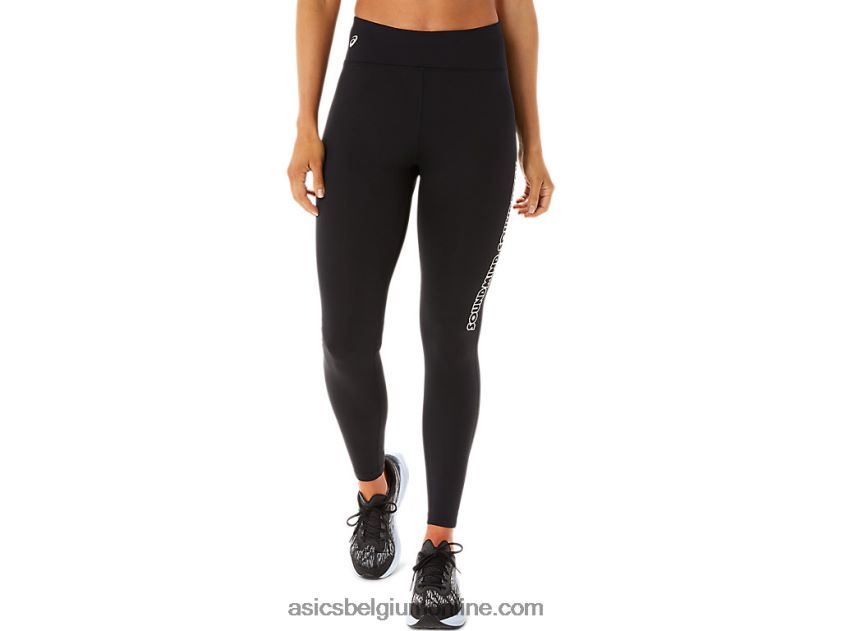 dames logo graphic tight V6HXR22925 performance zwart/rookgrijs Asics