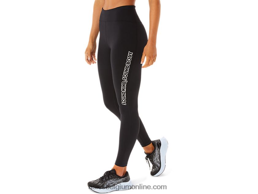 dames logo graphic tight V6HXR22925 performance zwart/rookgrijs Asics