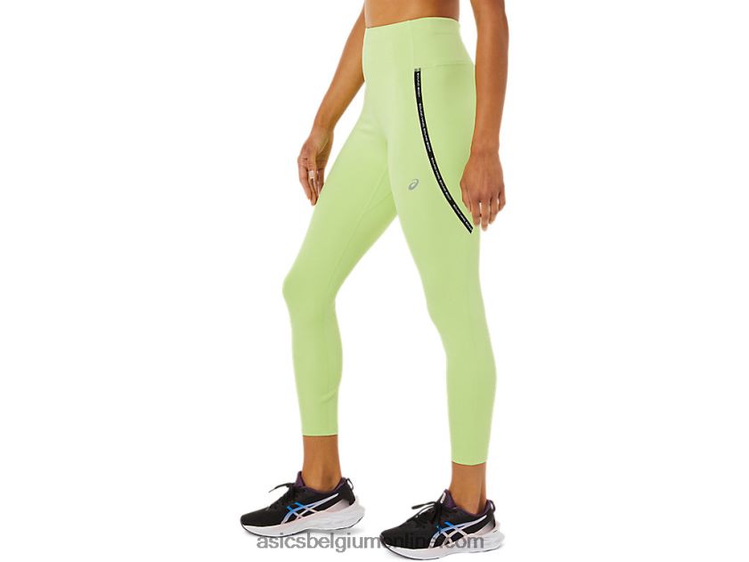 dames race high waist tight V6HXR23335 limoen groen Asics