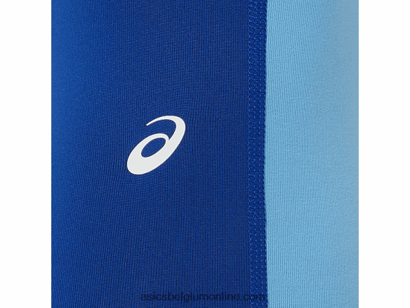 de nieuwe sterke hergebruikte tight voor dames V6HXR23825 blauw/arctische lucht/groene gekko Asics