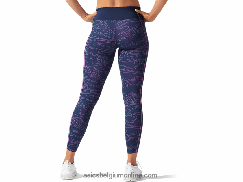 grafische bies voor dames V6HXR24033 franse blauwe/digitale druif Asics