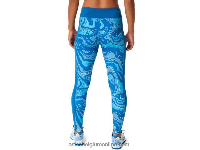 grafische dameslegging V6HXR22524 herboren blauw Asics