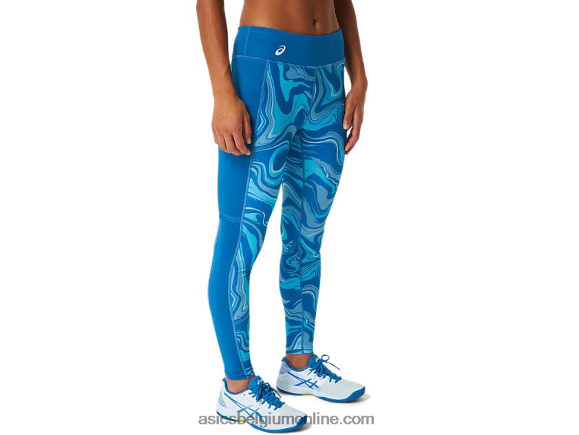 grafische dameslegging V6HXR22524 herboren blauw Asics