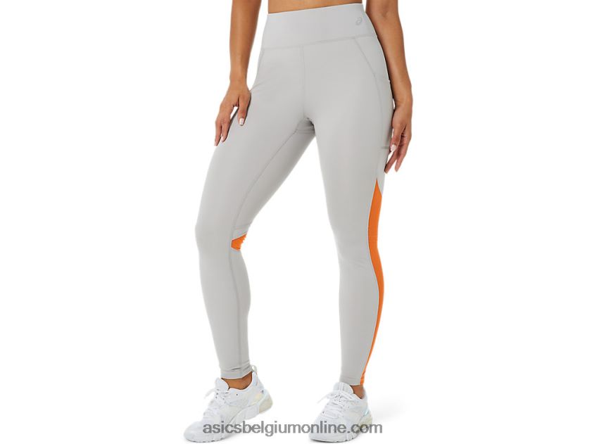 mesh bloktight voor dames V6HXR23406 oester grijs Asics
